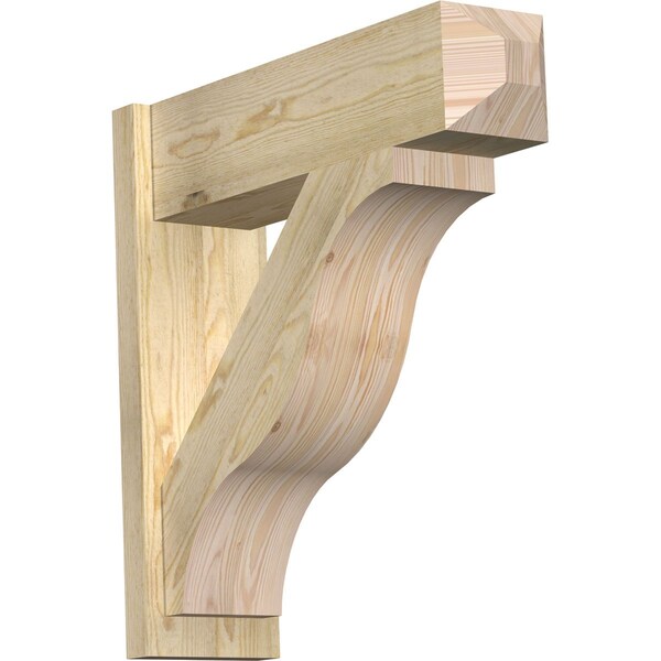 Ekena Millwork Funston Rough Sawn Craftsman Outlooker, Douglas Fir, 8"W x 28"D x 28"H OUT08X28X28FST04RDF - main